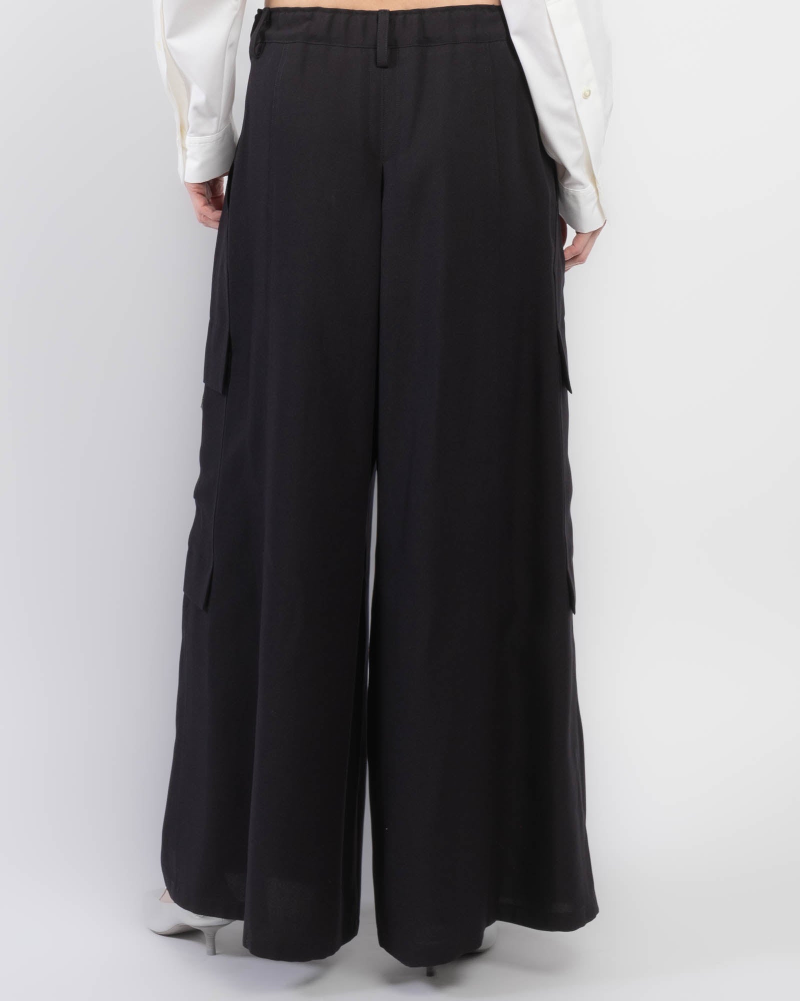 Wide Flare Cargo Pants