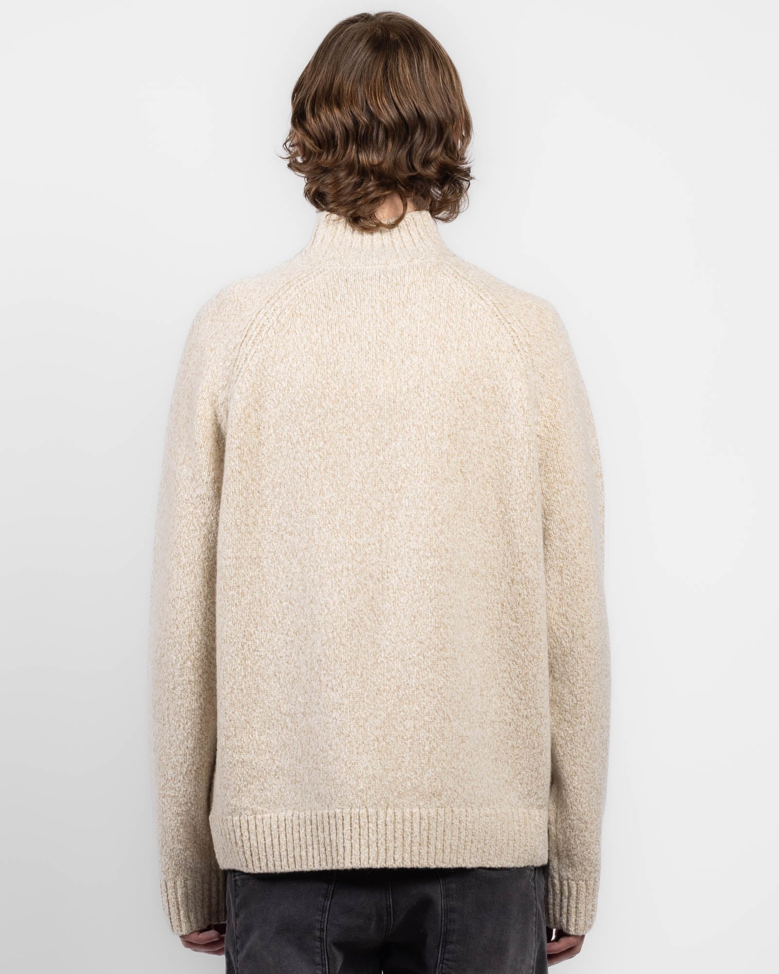 Pull zippé à manches longues