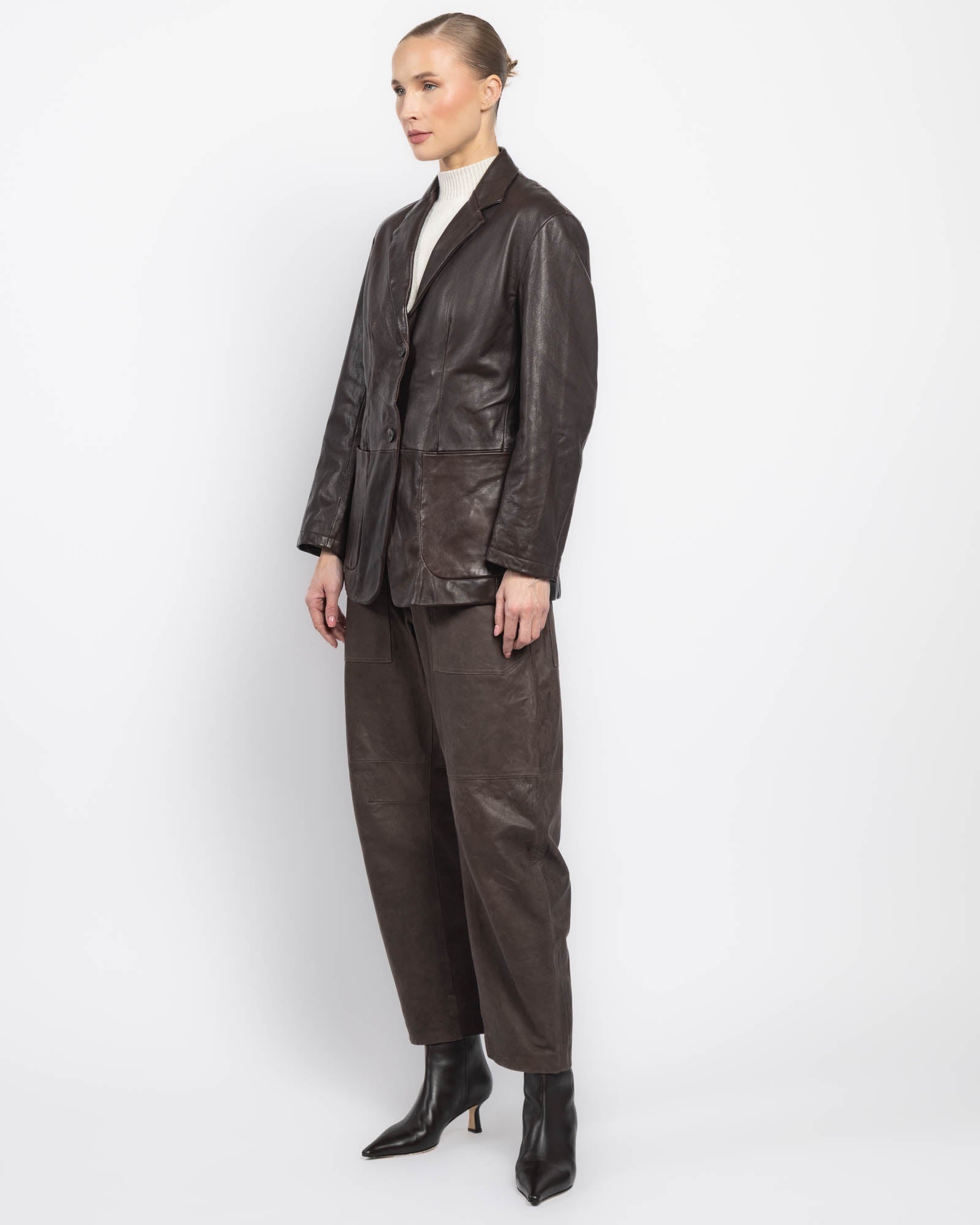 Veste en cuir Giorgio Brato X Jade