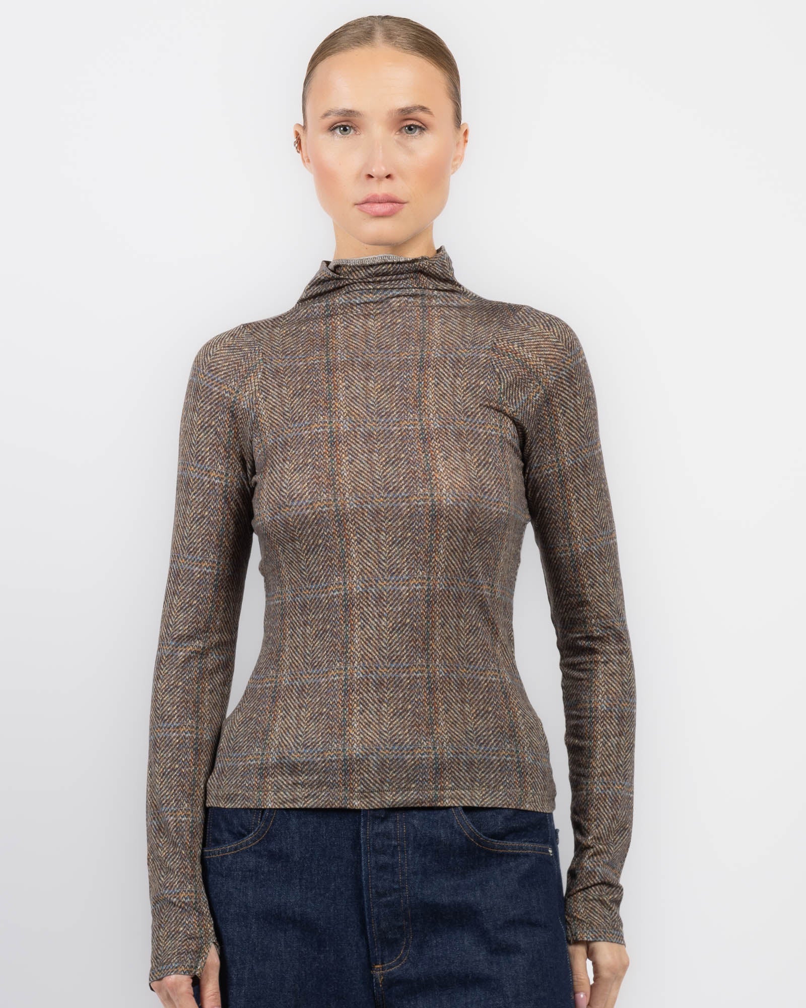 Shaw Panel Turtleneck