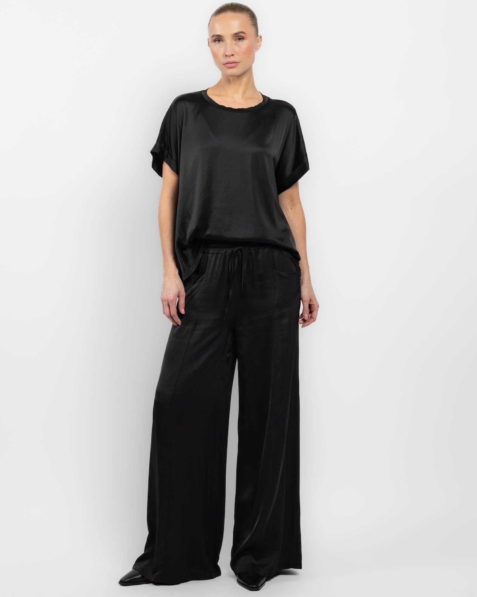 Pantalon en satin
