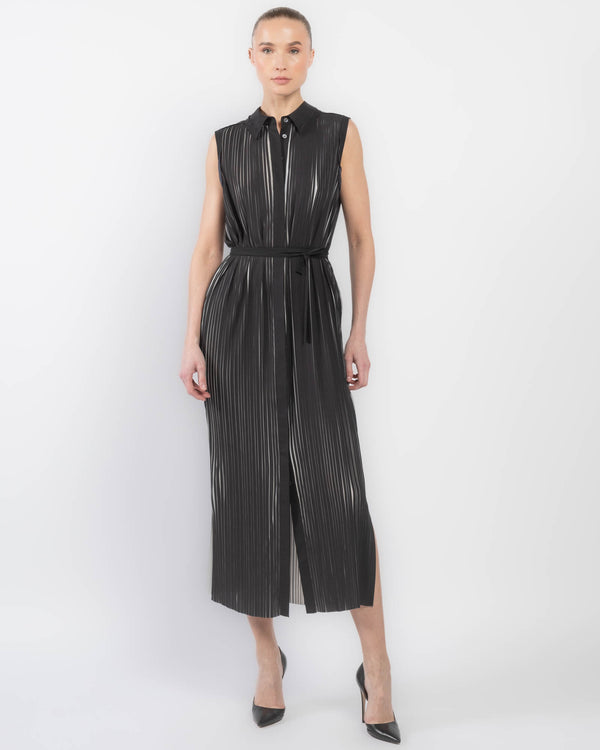 Bicolor Printed Dress