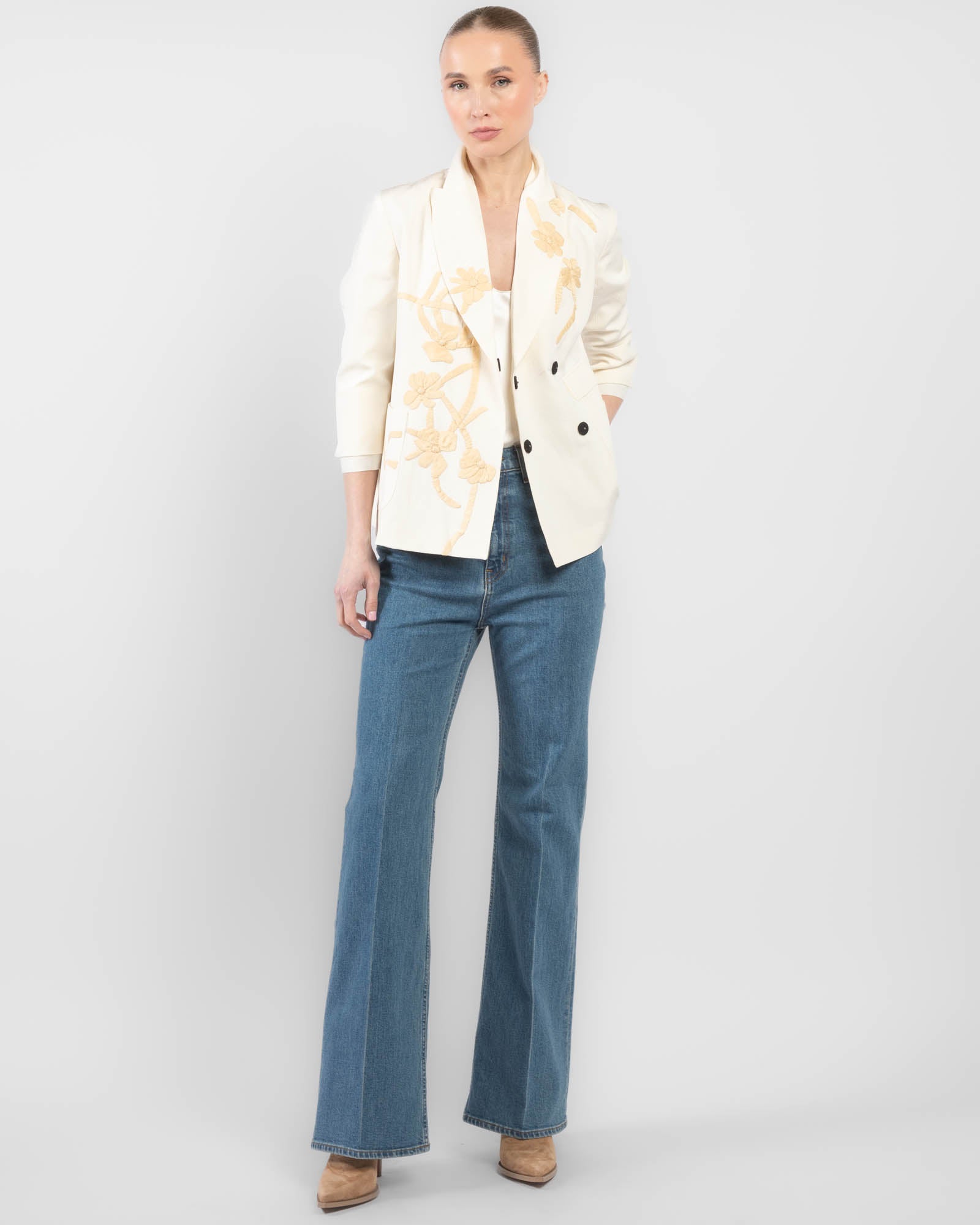 Double-Breasted Traditional Kimono Jacket