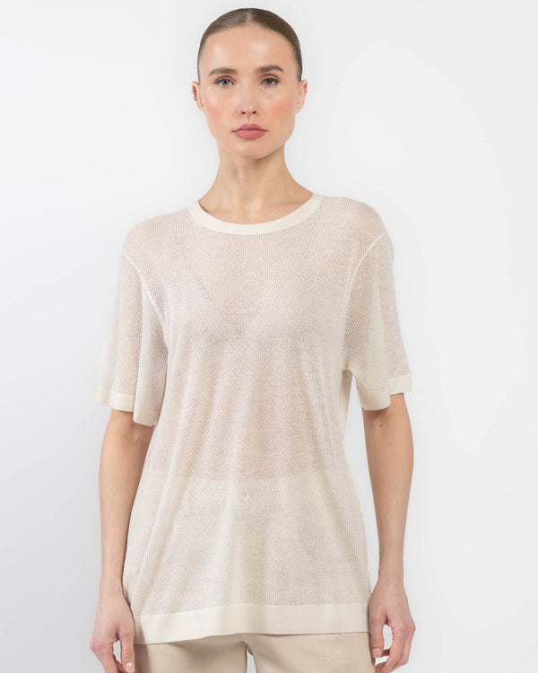 Pointelle Knit Big Boy Tee