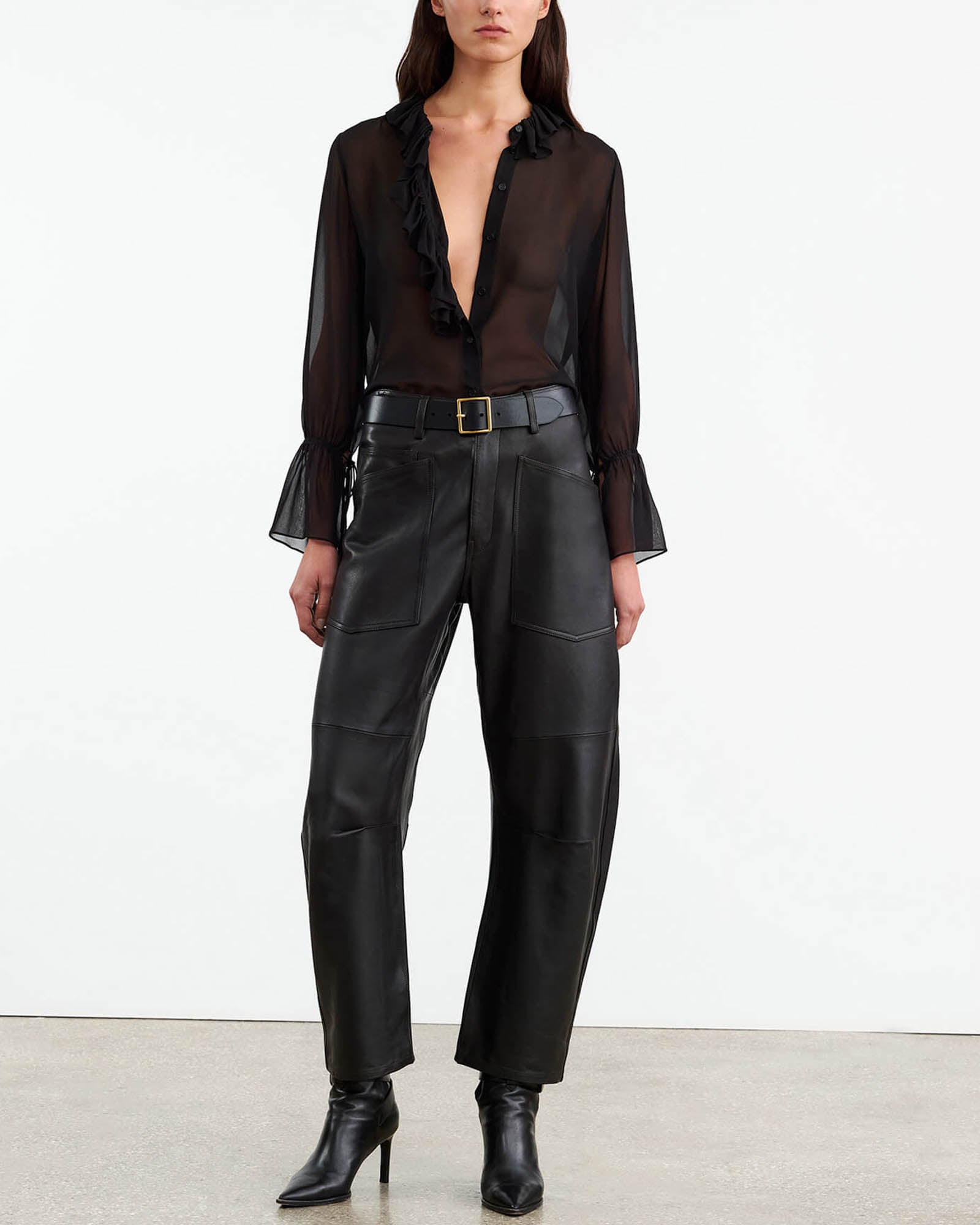 Pantalon en cuir Shon