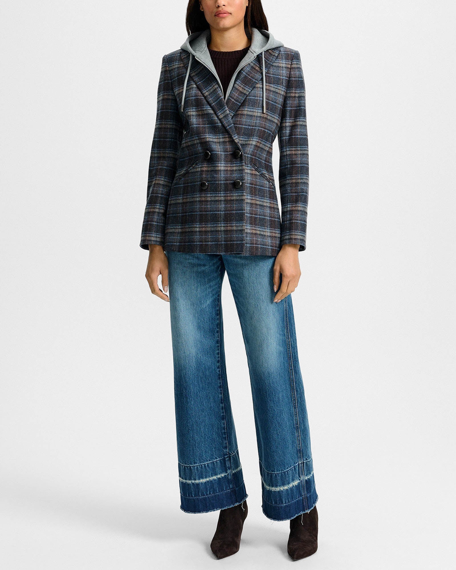 Oria Plaid Dickey Jacket