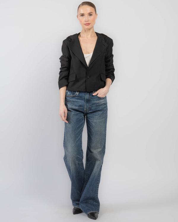 Crop Hooded Blazer