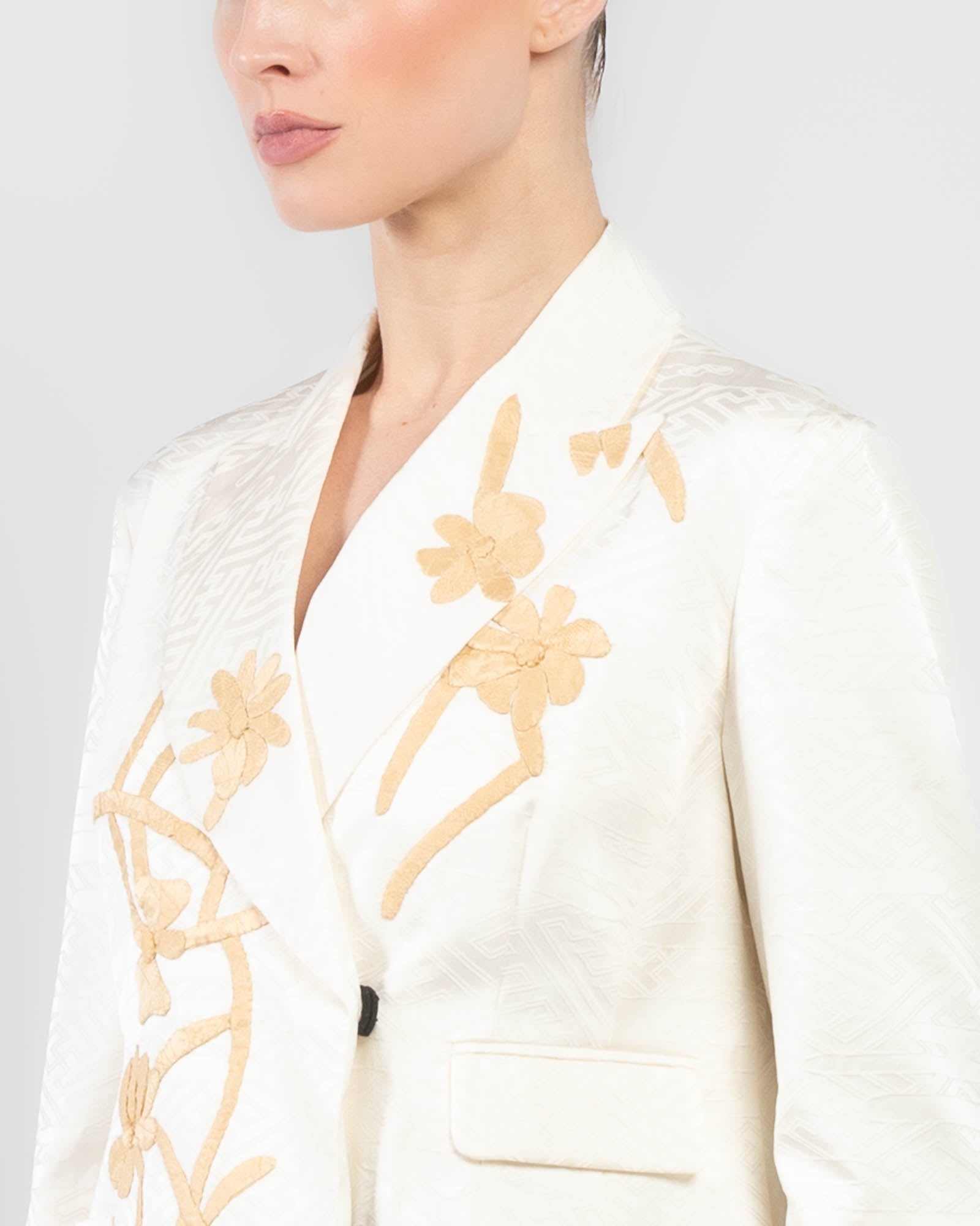 Double-Breasted Traditional Kimono Jacket