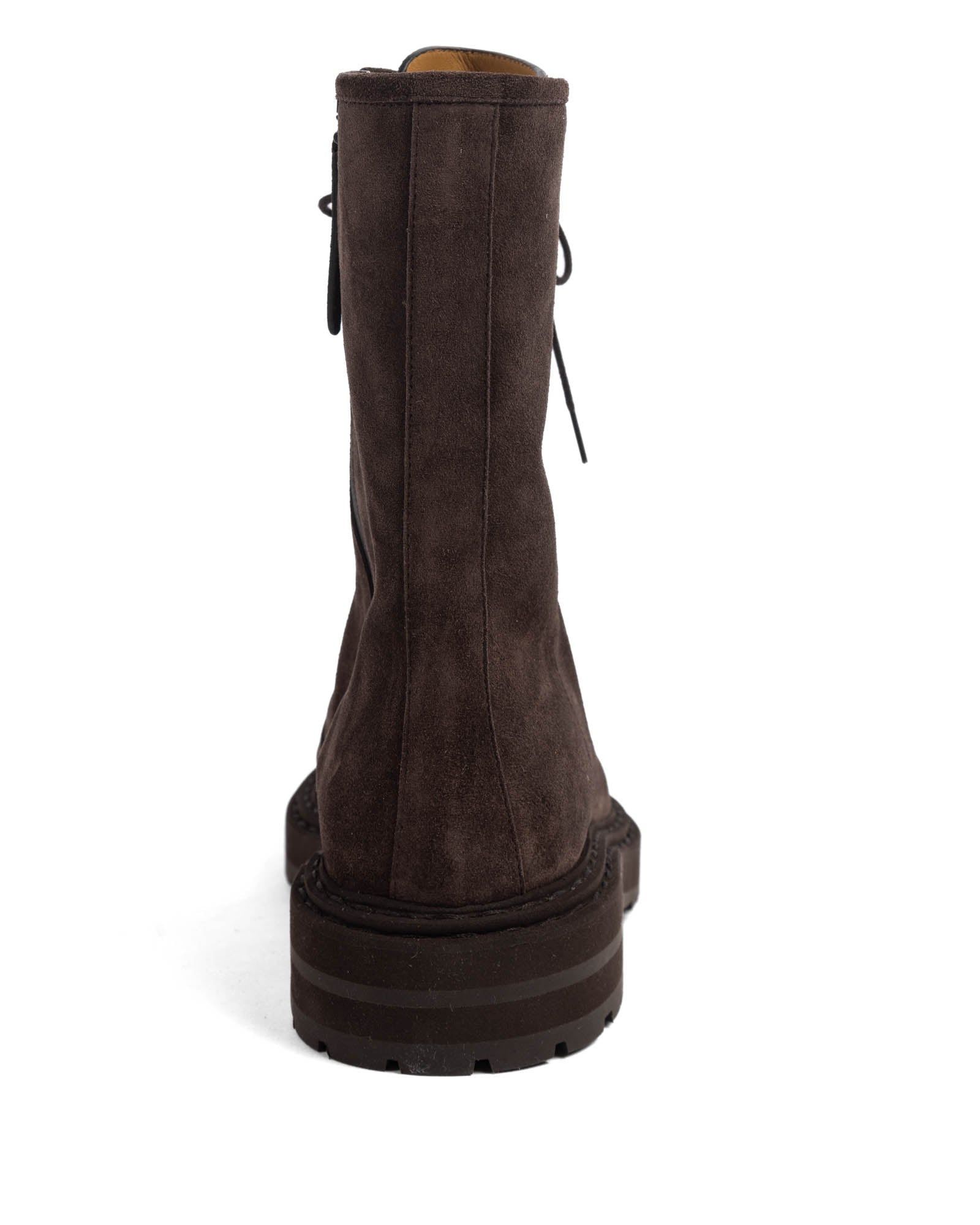 Suede Combat Boot