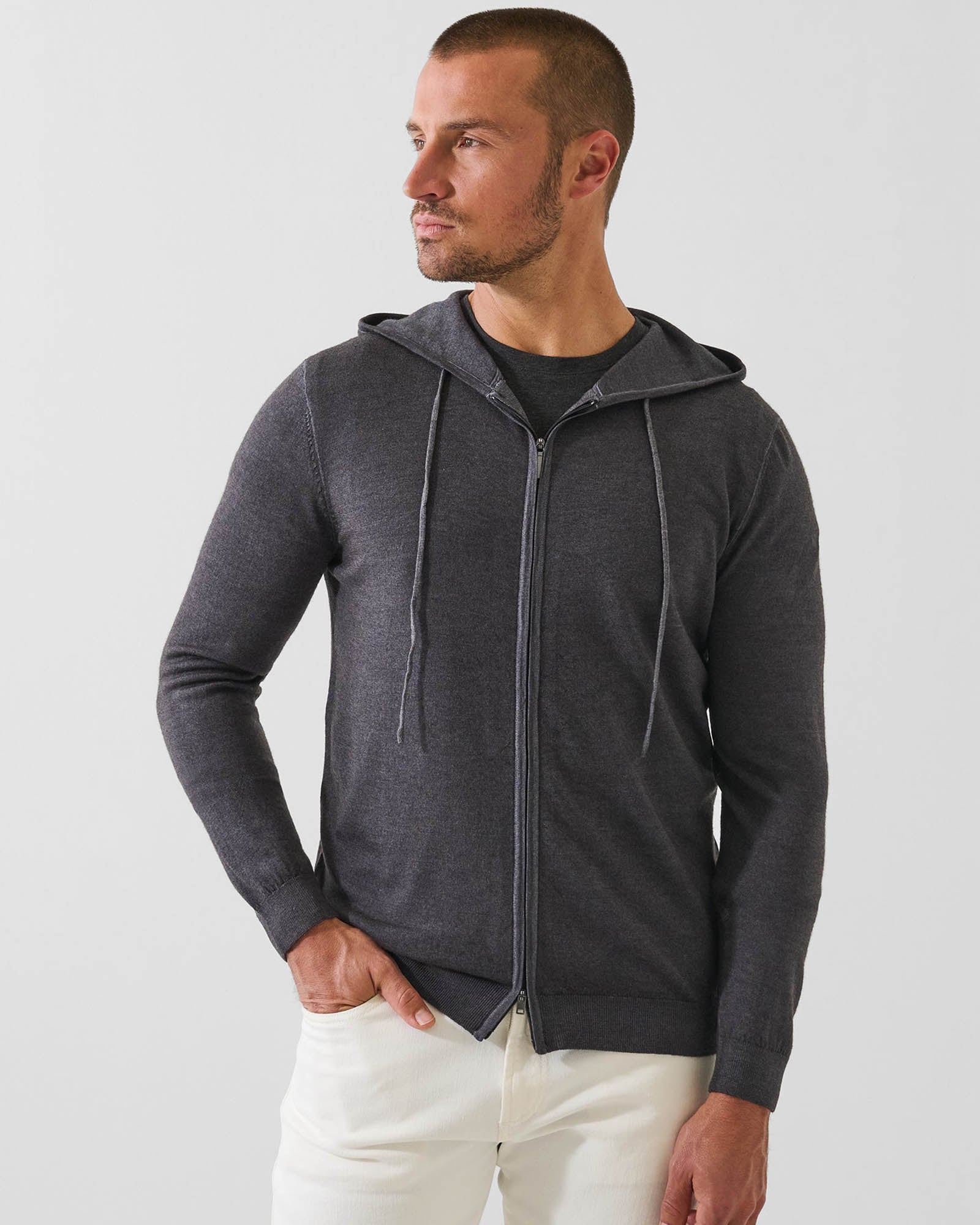 Vintage Wash Full Zip Hoodie