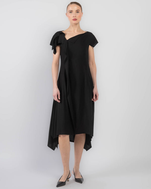 U Handkerchief Hem Dress