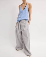 Silky Triple Pleat Pants