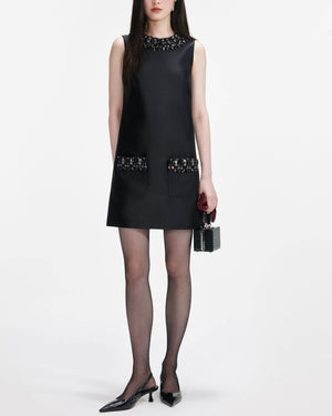 Trim Mini Dress
