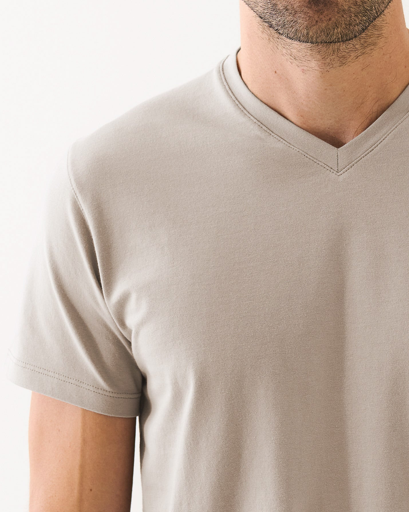 Short Sleeve V-Neck Stretch T-Shirt