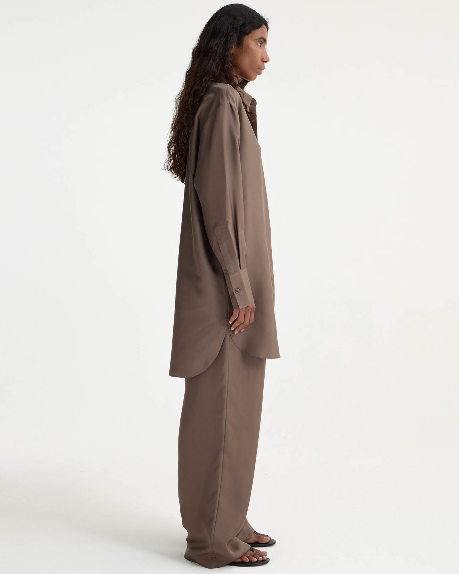 Elongated Silk Shirt