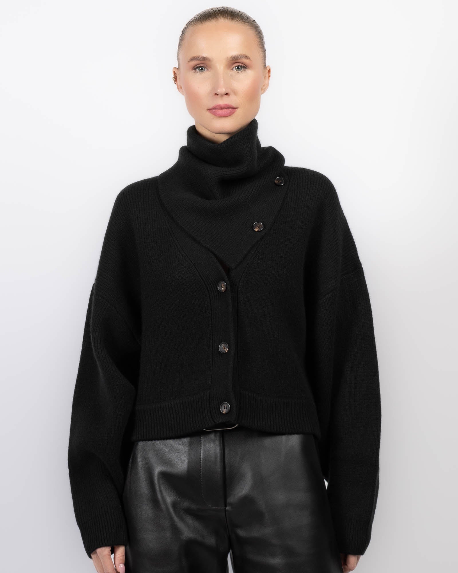 LE KASHA Derios Cardigan With Scarf