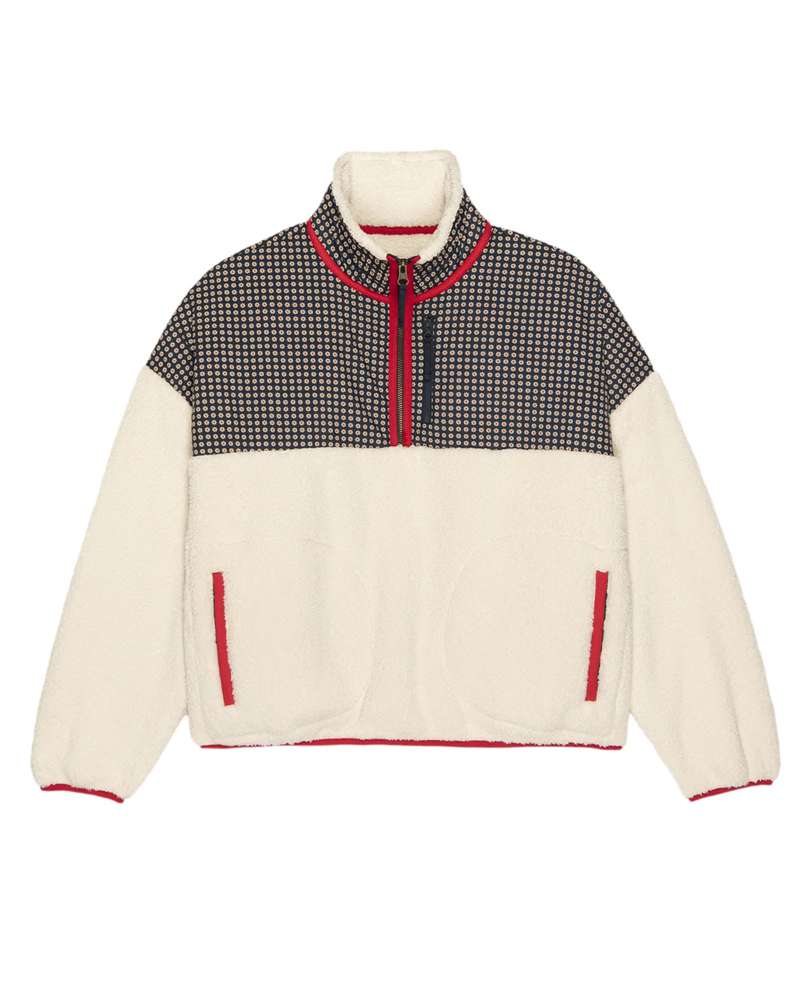 Pull tartan à imprimés variés