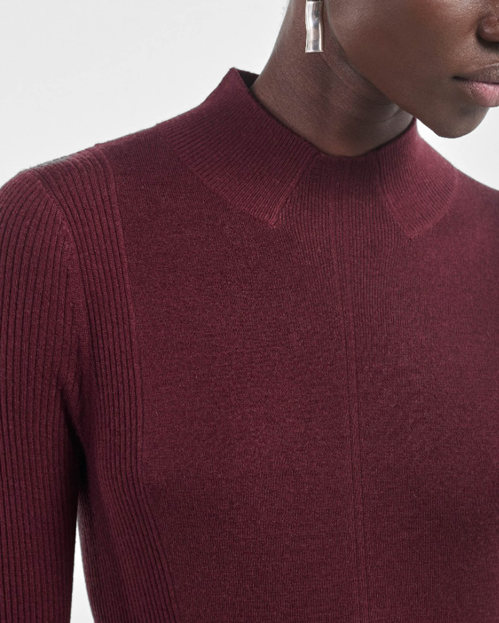 Robe à godets côtelés