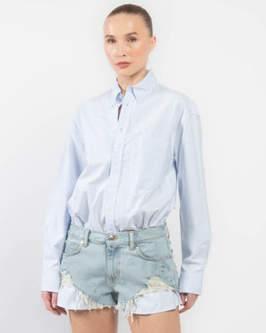 Shirt And Denim Shirt Romper