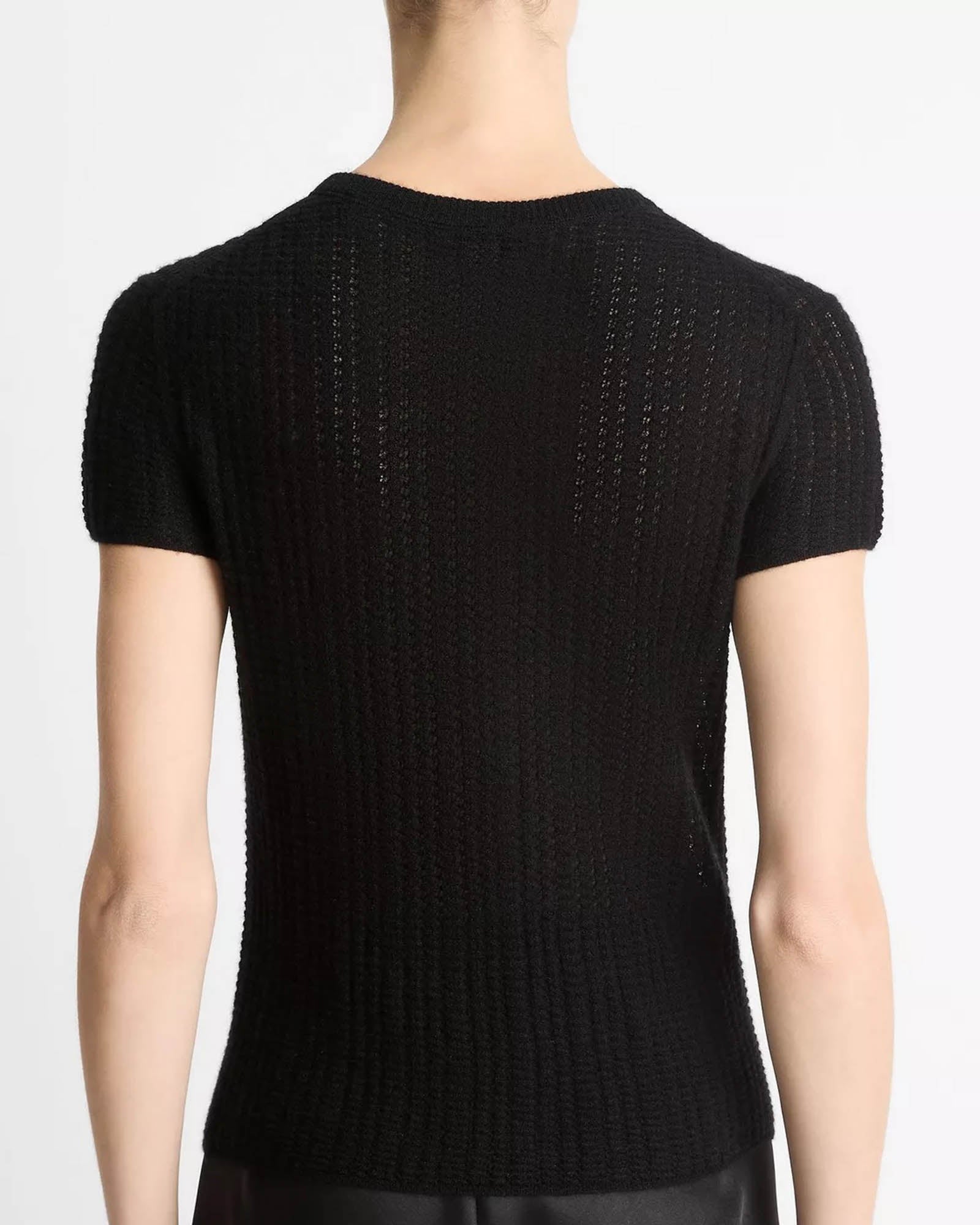 Waffle Knit Short Sleeve Top