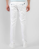 Ribbon Trim Chino Pants