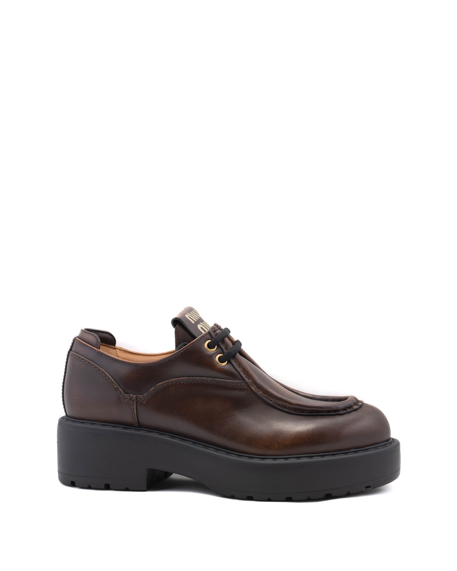 MIU MIU Lug Heel Loafers
