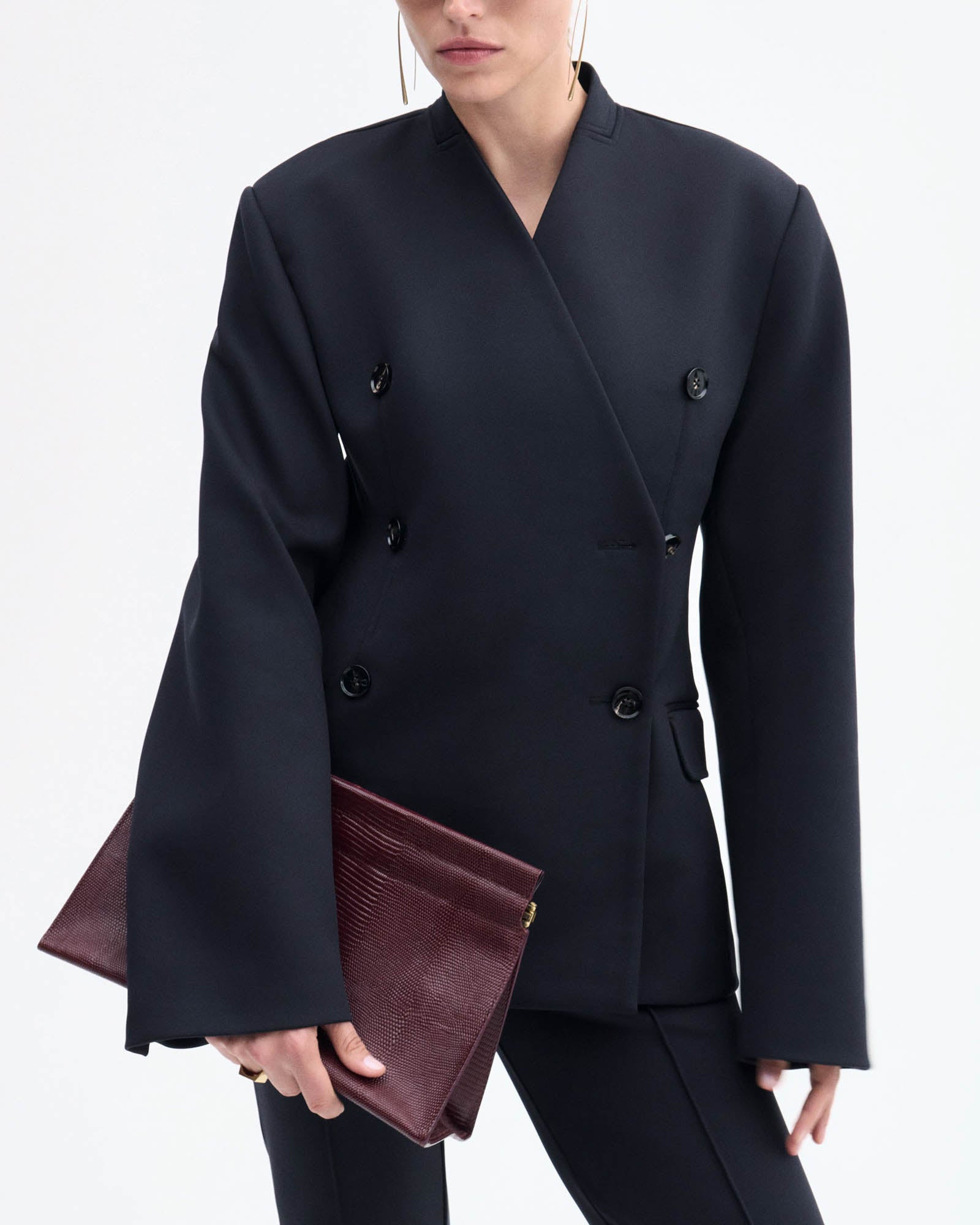 Sculpt Collarless Jacket