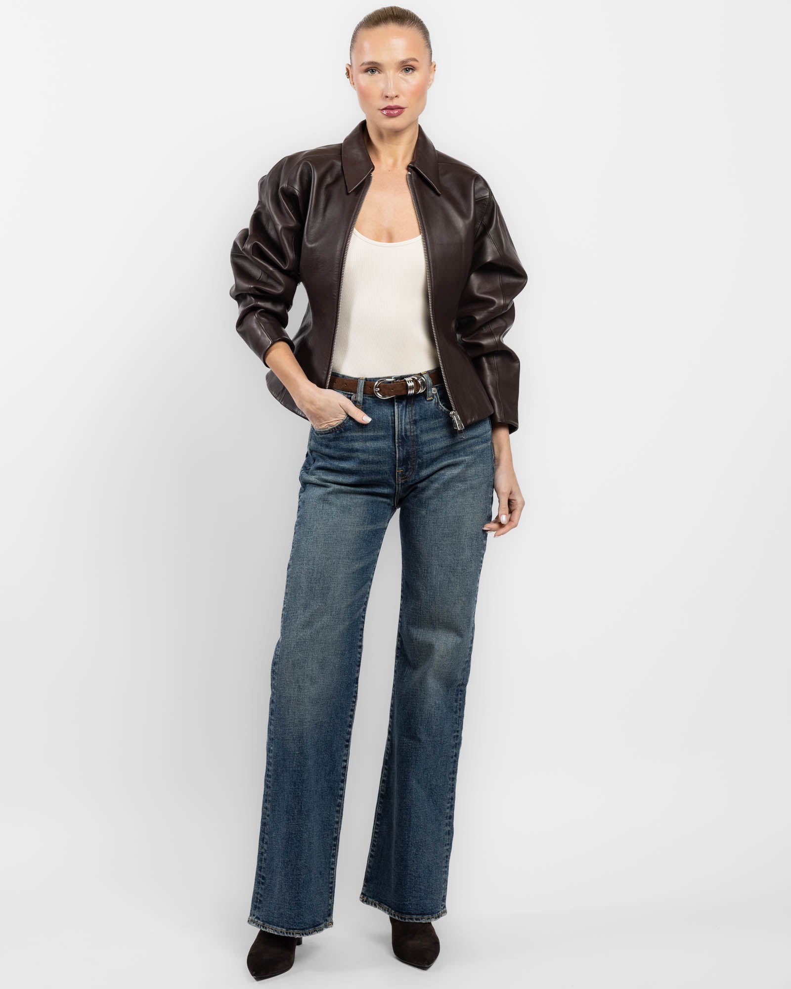 Fitted Leather Jacket