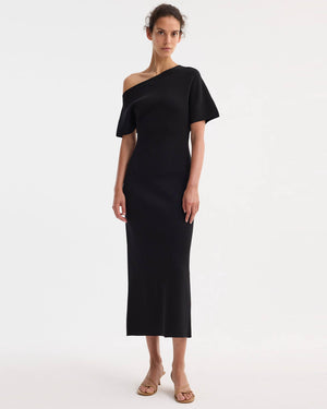Asymmetric Knitted Dress