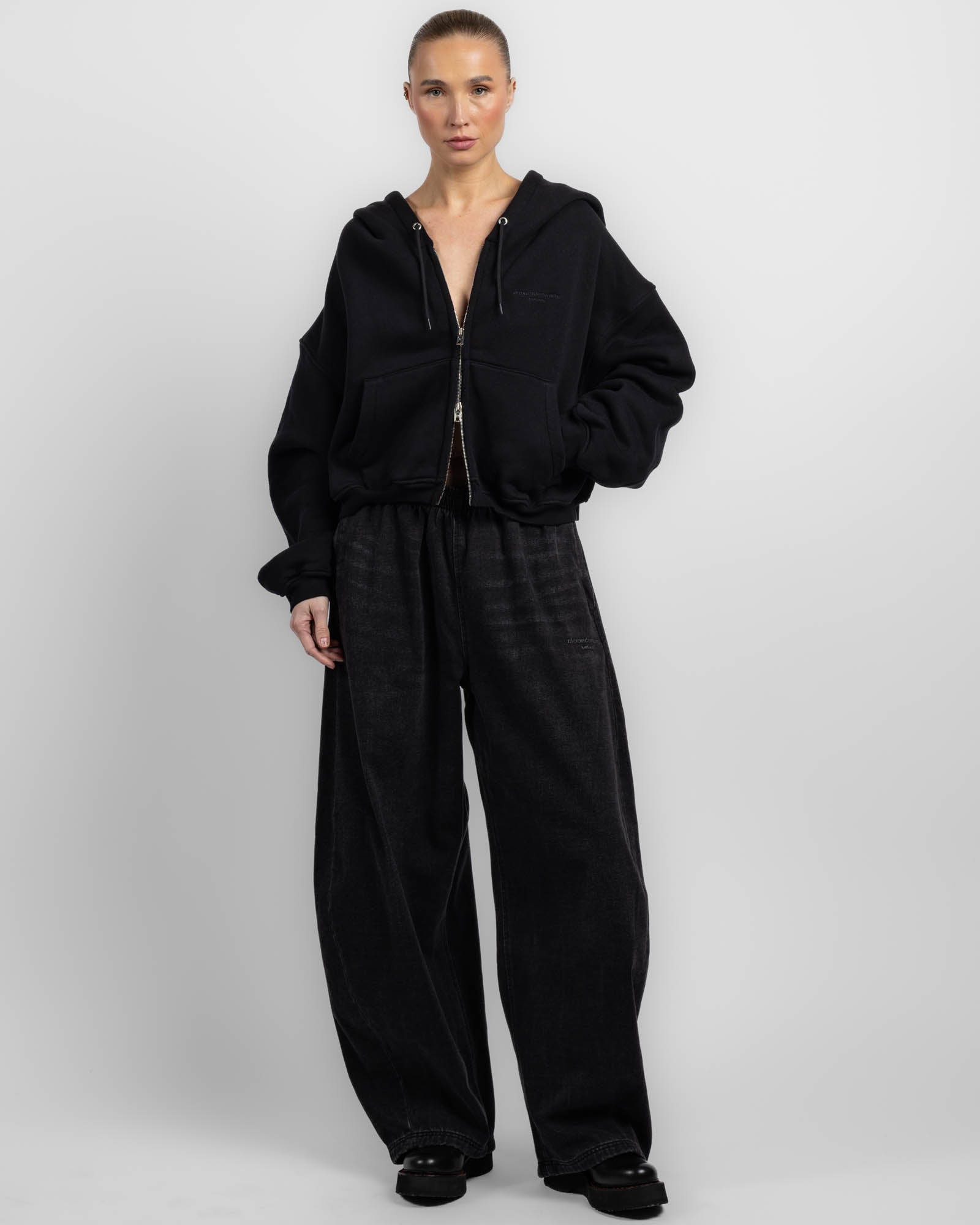 T BY ALEXANDER WANG Veil Zip-Up Hoodie