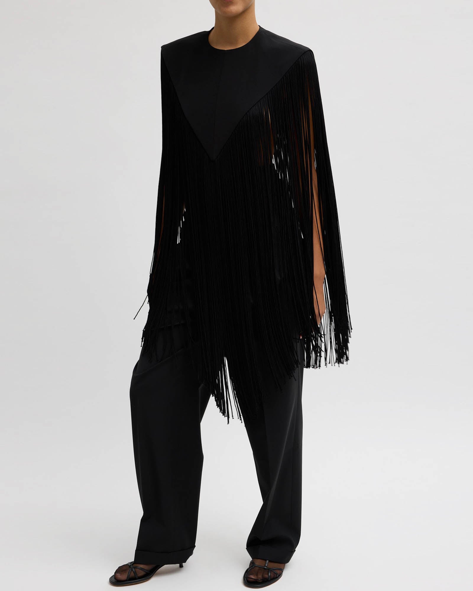 Silk Fringe Cape