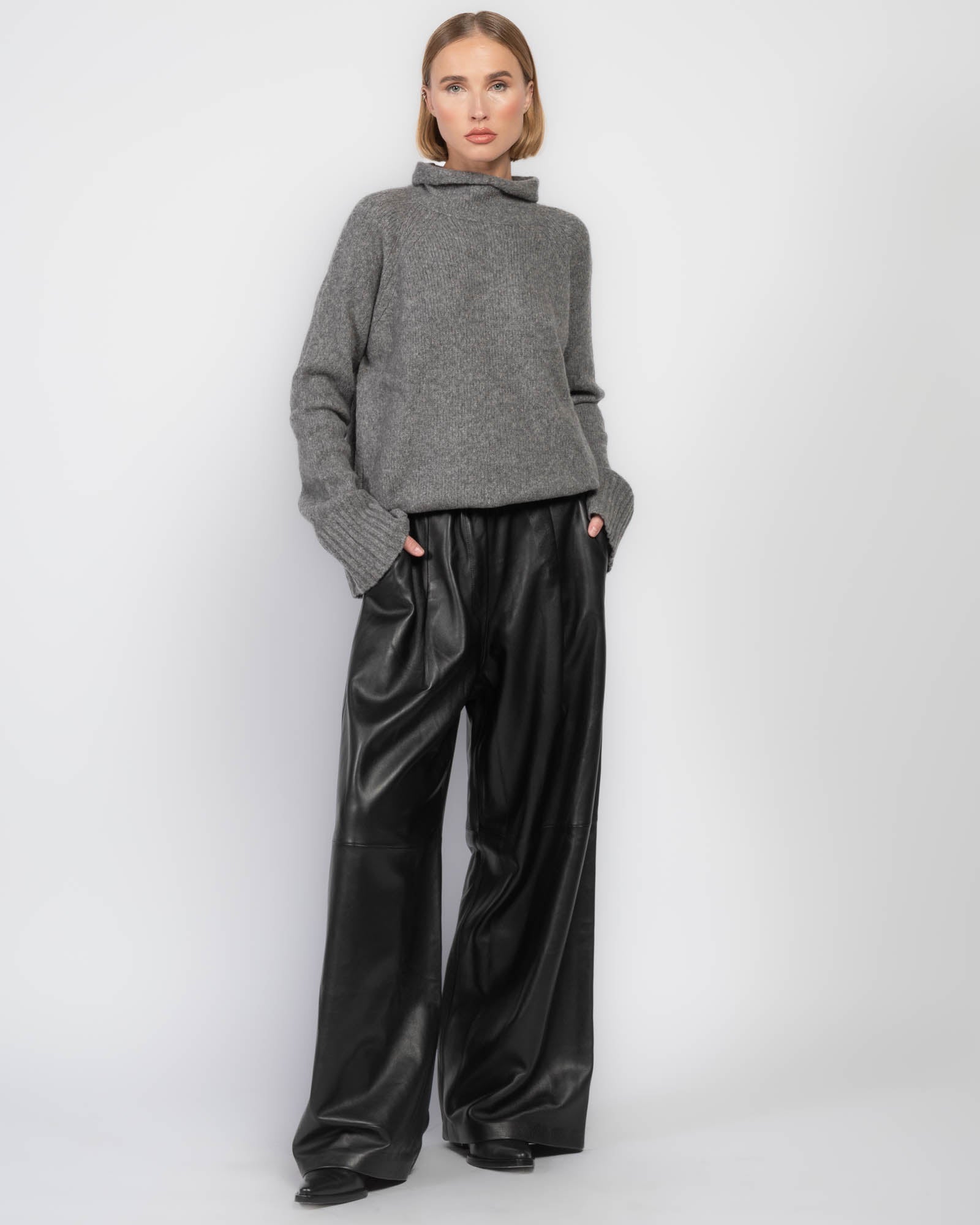 Pull à col cheminée