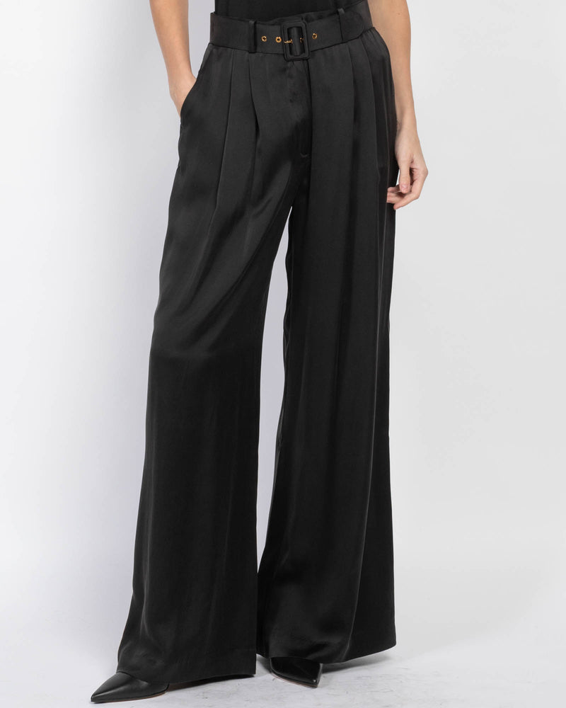 Silk Tuck Trousers