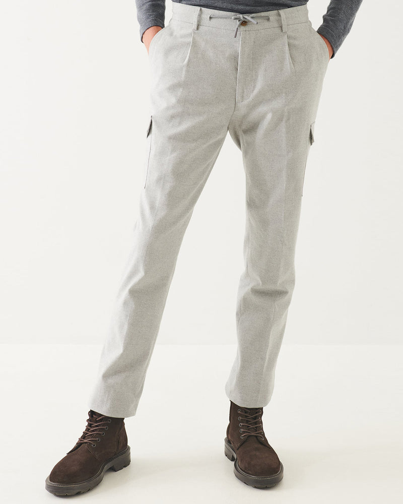 Flannel Slim Cargo Pants