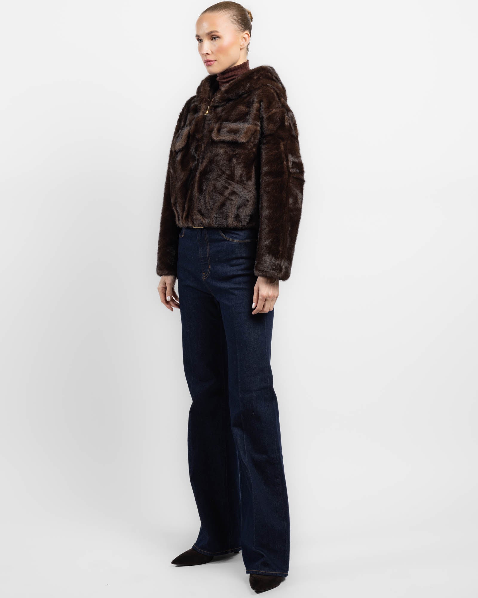 Manteau en fausse fourrure