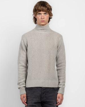 Grainy Mock Sweater