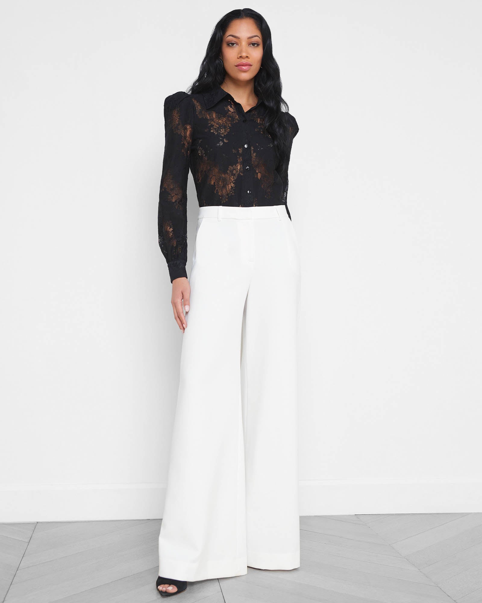 L'AGENCE Jenica Lace Blouse