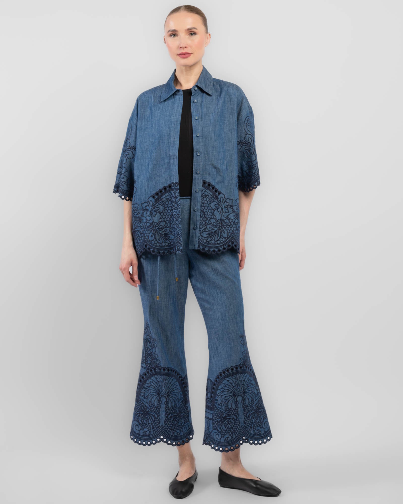 Coco Embroidered Pants