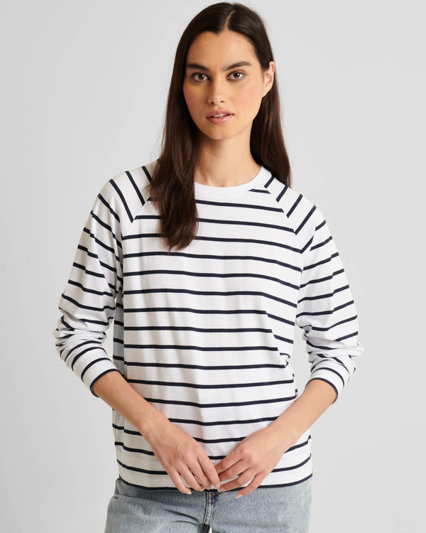 Oversized Stripe Sweatshirt