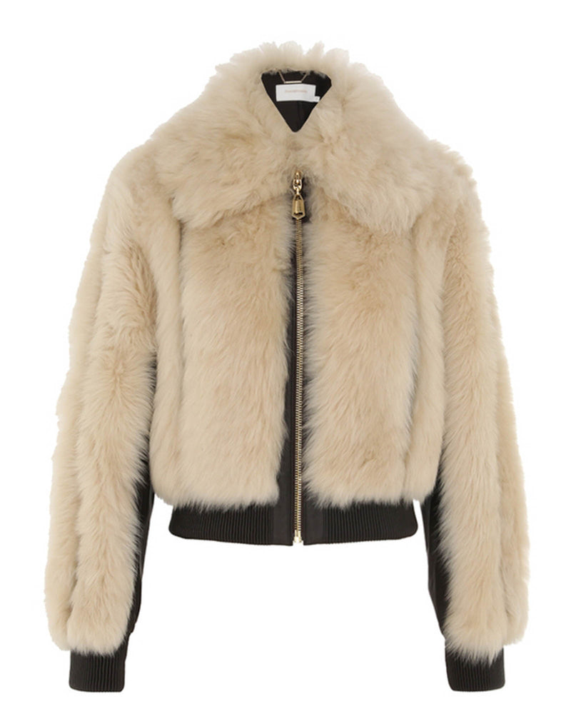 Illustration Shearling Jacket