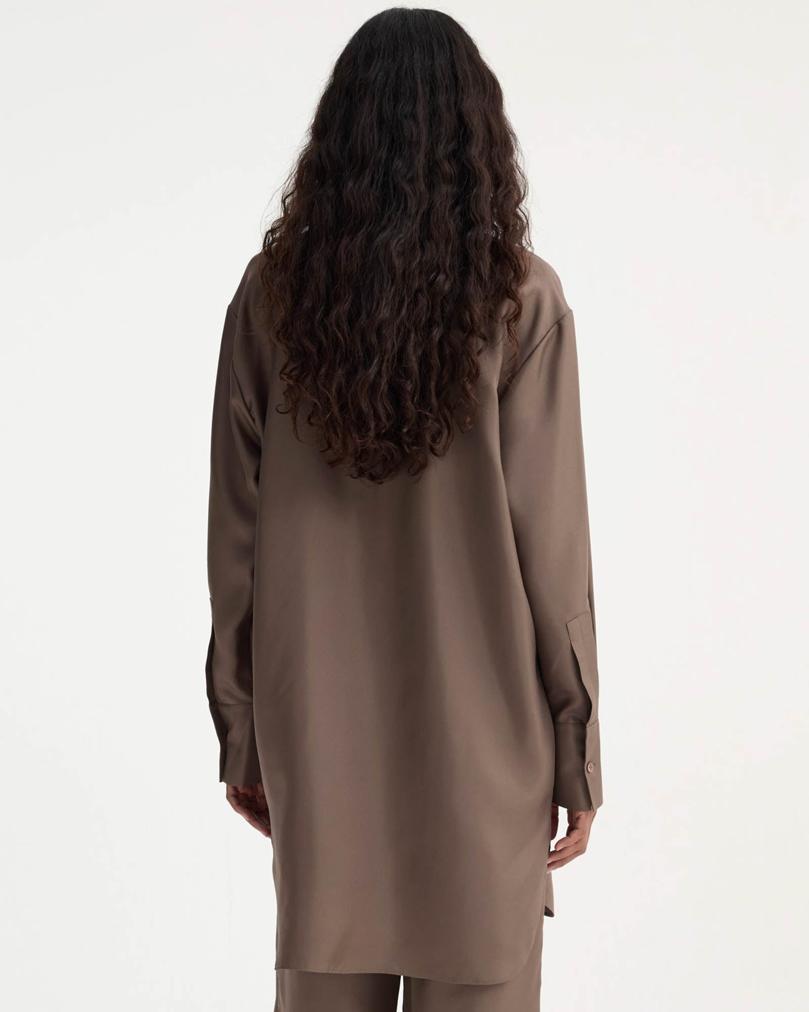 Elongated Silk Shirt