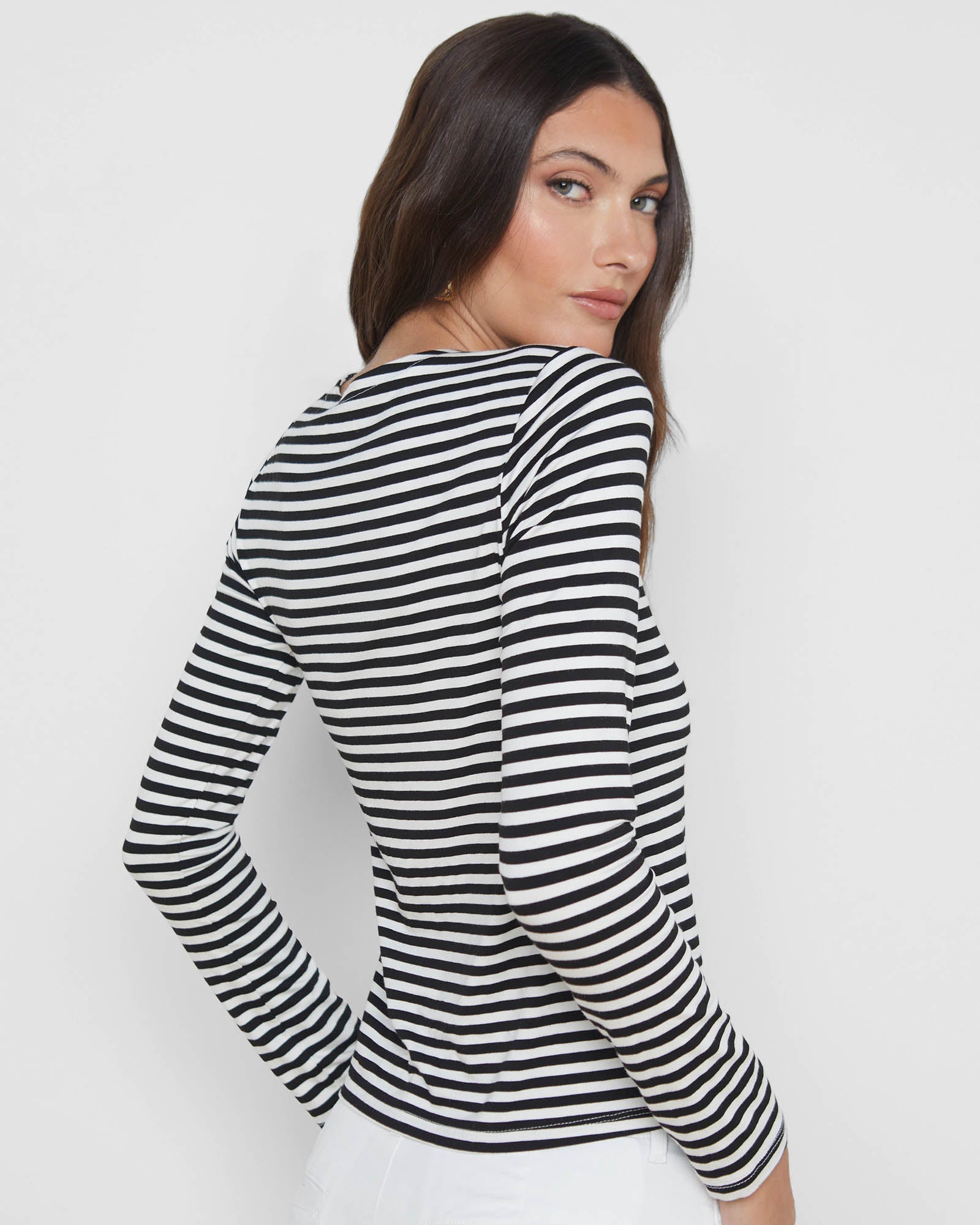 Tess Stripe Manches Longues