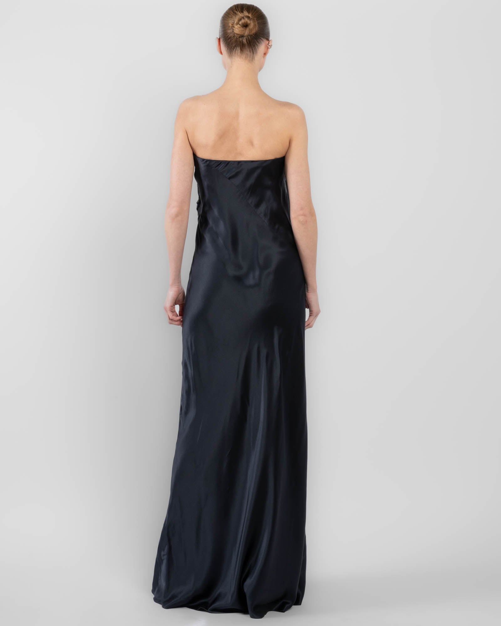 Draped Strapless Gown