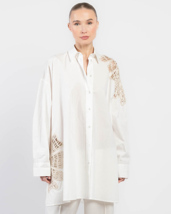 Flower Poplin Shirt
