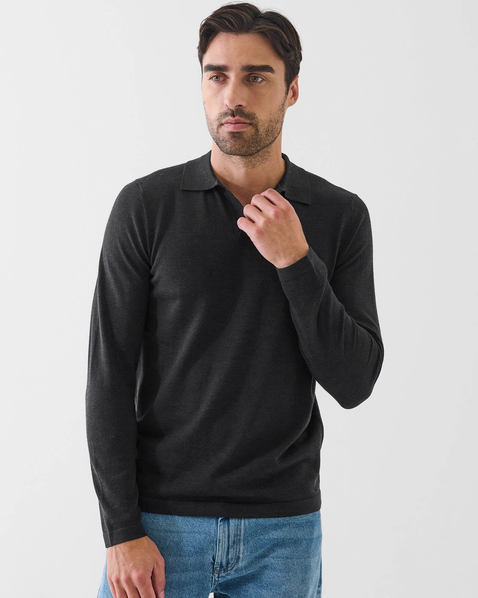 14 Gauge Merino Wool Polo