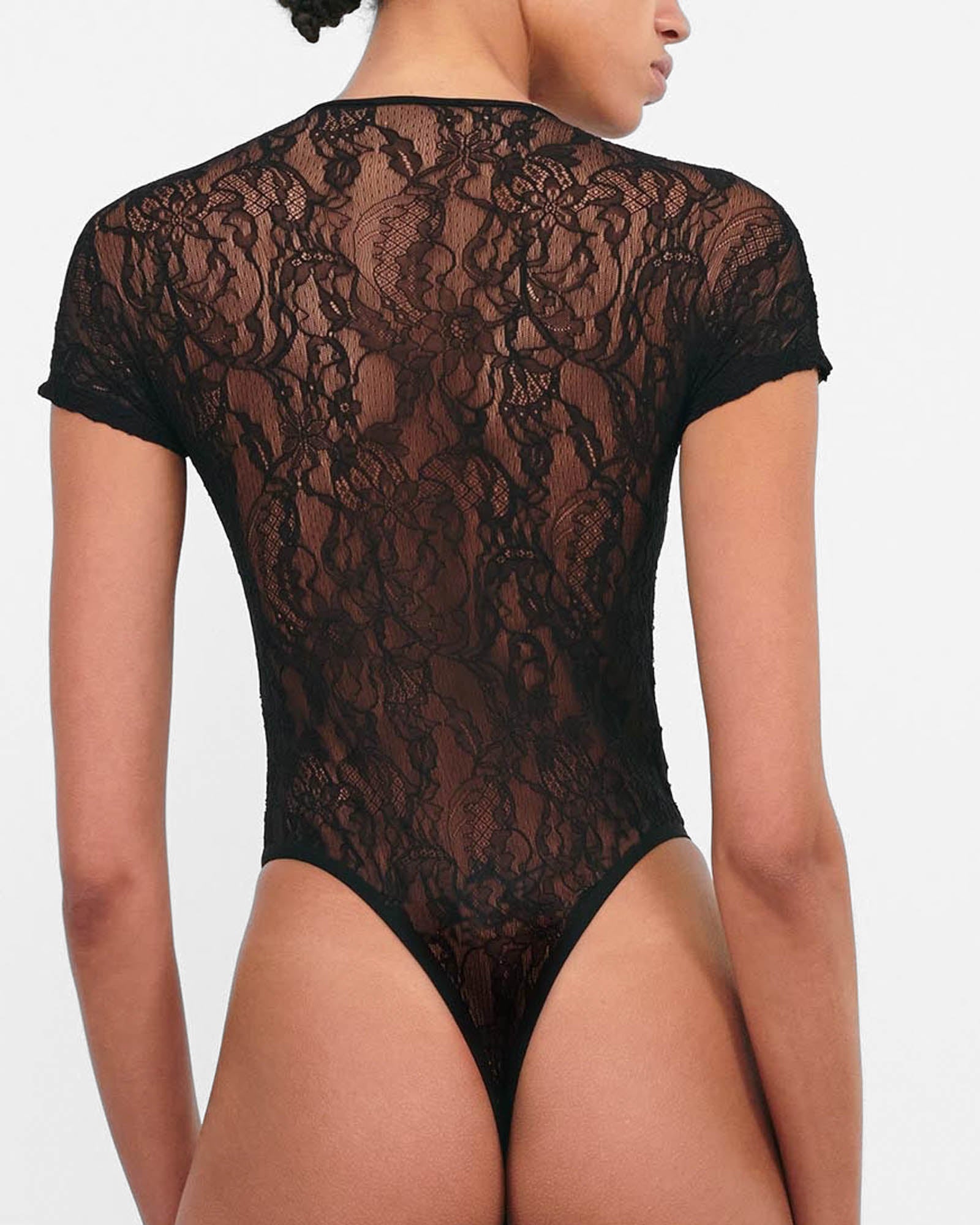 Lace Cap Sleeve Bodysuit