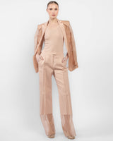 Sheer Hem Pants