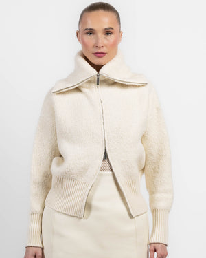 Blouson aviateur en peluche