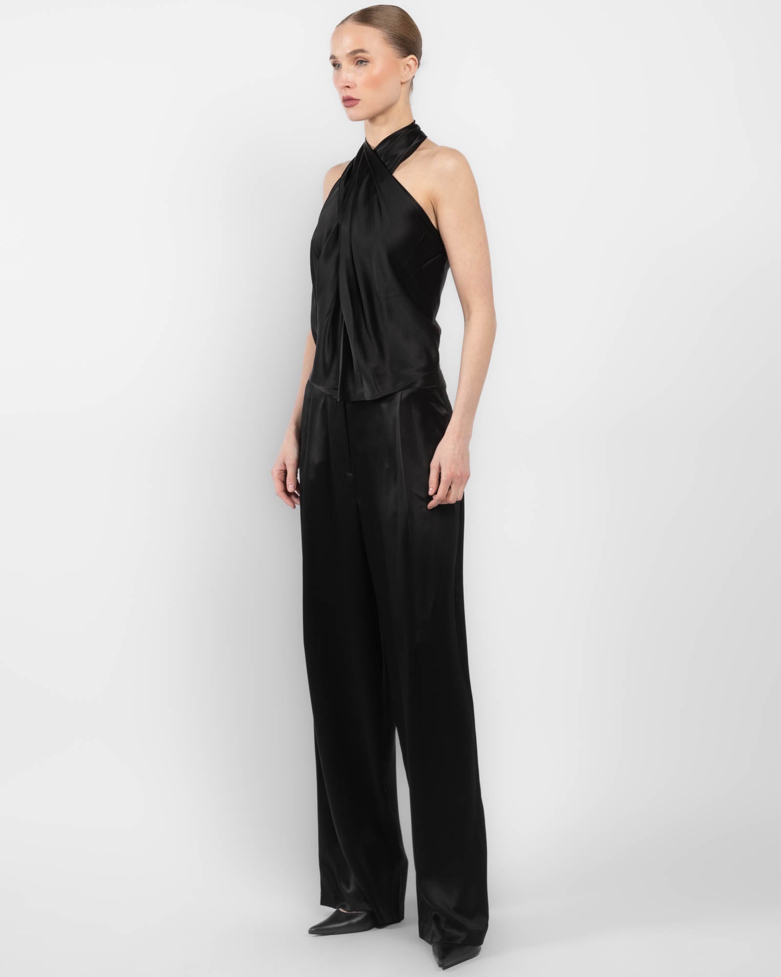 Cross Wrap Halter Top