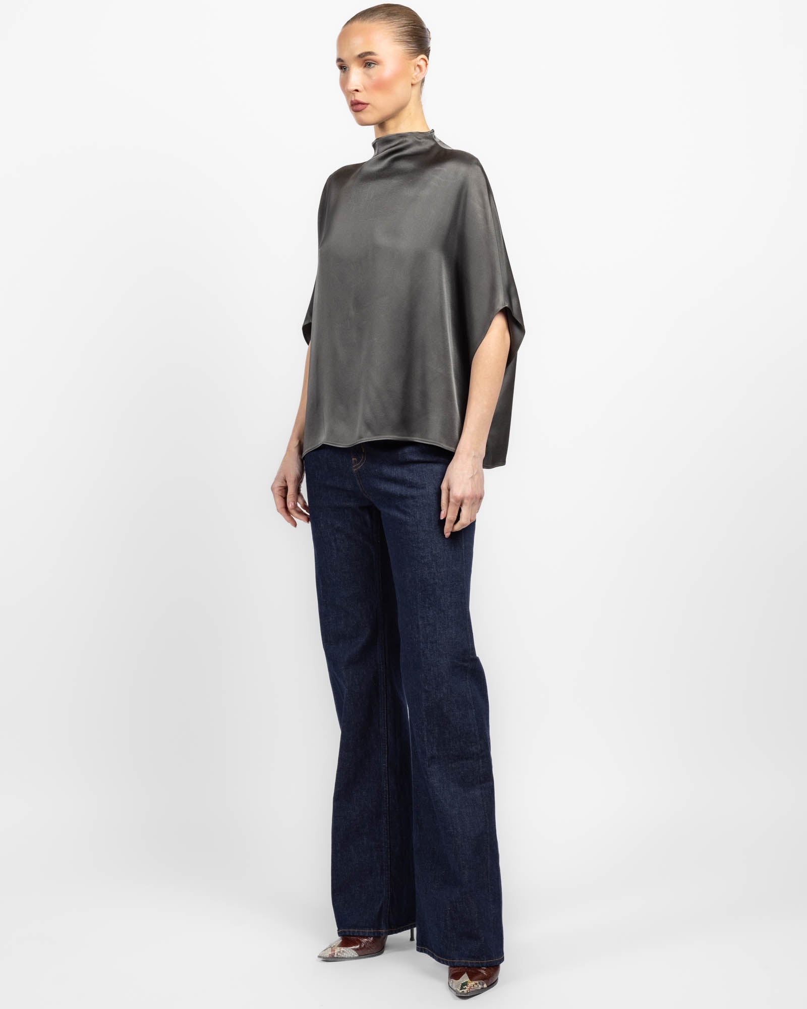 Satin Cape Tee